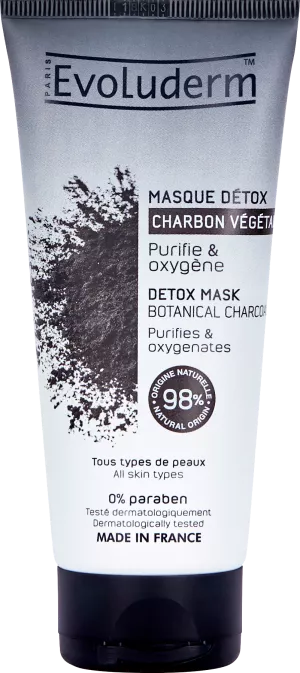 Mascarilla Detox Con Carbón Vegetal Activado 100ml - Evoluderm
