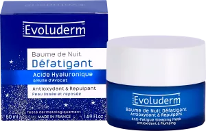 Антиоксидантный и придающий объем ночной бальзам против усталости - Evoluderm
