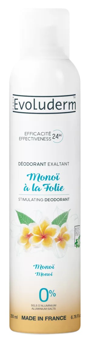 Monoi Desodorante Estimulante à La Folie 200ml - Evoluderm