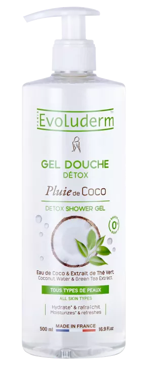 Gel doccia pioggia di cocco 500 ml - Evoluderm