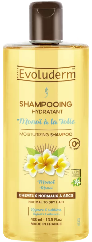 モノイ モイスチャライジング シャンプー ア ラ フォリ 400ml - Evoluderm