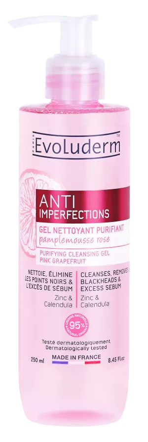Gel Limpiador Purificante Anti-imperfecciones 250ml - Evoluderm
