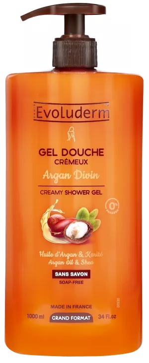 Крем-гель для душа Divine Argan 1л - Evoluderm