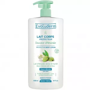 حليب الجسم الواقي اللطيف باللوز 1 لتر - Evoluderm