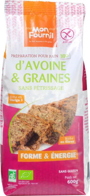 Pain Avoines Bio Ss Gluten 600