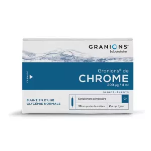 GRANIONS DE CHROME 200 µg
30 ampoules - EA PHARM