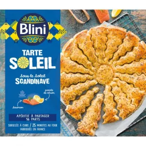 Tarte soleil scandinave saumon & citron 16parts 385g - BLINI
