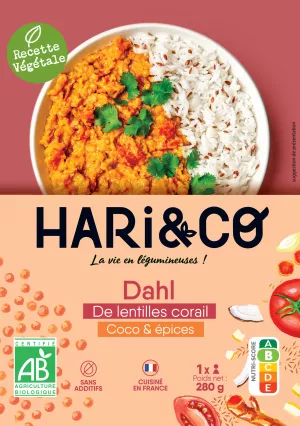 Dahl ya matumbawe, coco & epices, hari & co lentil - HARI&CO