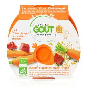 Plat préparé bœuf carottes orge perlé BIO dès 12 mois 220g - GOOD GOUT