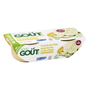 Bát súp lơ nghiền, khoai tây và cá tuyết Alaska 2x190g - GOOD GOUT