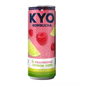 Canette Framboise Citron Vert 33cl - Kyo Kombucha