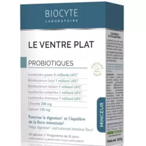 Bio Probiotic Ventre Plat 30 gel - Biocyte