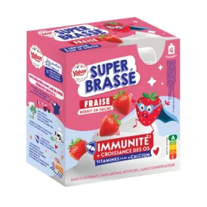 4x80g Gourdes Fraise Yabon