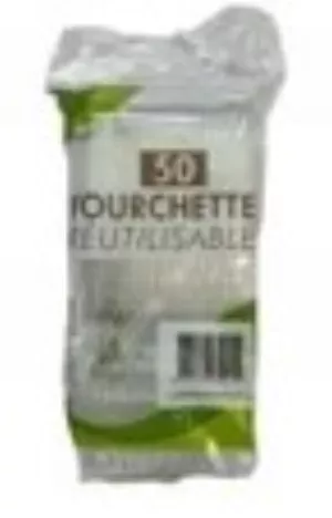 Fourchette Transparent Plastique RÉutilisable 50 X 18 Cm - Vaisselle Reutilisables