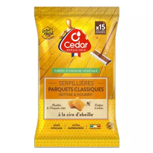 Mop Wipes Classic Parquet Cleaner with Beeswax X15 - O'cedar