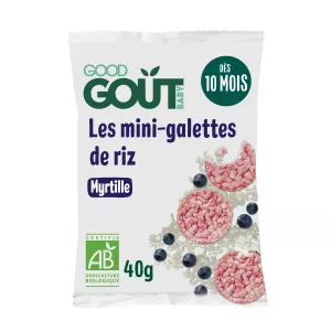 Мини рисовые лепешки с черникой 40г - GOOD GOUT
