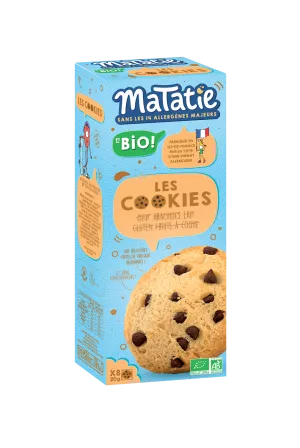 Cookies pépites de chocolat Bio, 160g, MATATIE