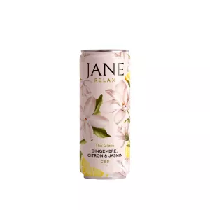 Chá Verde Infundido Com Gengibre Cbd. Limão e Jasmim -25cl - Jane