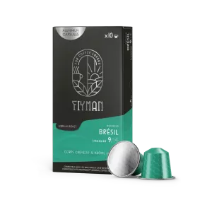 Café Brésil X10 Capsules Aluminium 55g compatible Nespresso