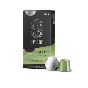 Café Arabica  X10 Capsules Aluminium 55g compatible Nespresso