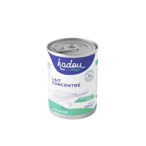 बिना मीठा गाढ़ा दूध 7.5% वनस्पति वसा, 410 ग्राम - KADOU