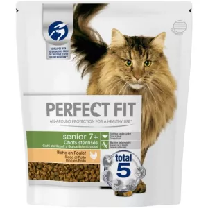 Croquettes pour chat stérilisés Senior poulet 1.4kg - PERFECT FIT