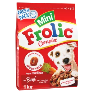 Croquetas de ternera, zanahoria y arroz para perros 1kg - FROLIC
