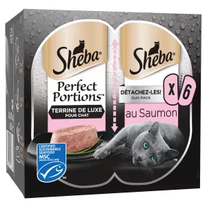 Perfect Portions Zalm Kattenvoer in Terrine X6 - Sheba