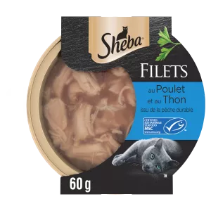 Comida para Gatos con Filetes de Pollo y Atún 60g - Sheba