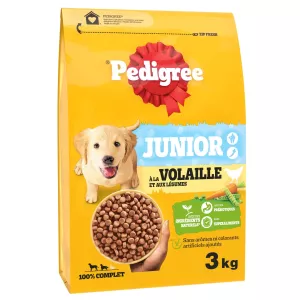 Junior hondenvoer met gevogelte en groenten 3kg - PEDIGREE