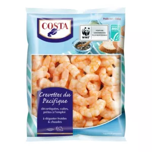 Crevettes cuites du Pacifique 300g - COSTA