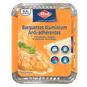 Barquette Alu 0.5l Albal