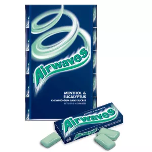 メントール＆ユーカリチューインガム。 5x10浚渫 - AIRWAVES