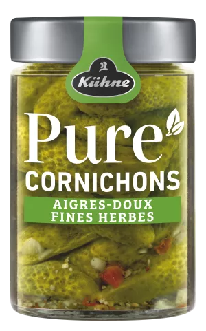 Cornichons Aigre aux Fines Herbes, 780g  -  KÜHNE