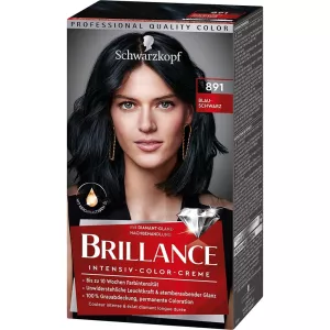 SCHWARZKOPF BRILLANCE 891 BLUE BLACK COLORING - SCHWARZKOPF