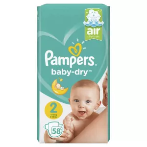 Couches bébé T2 X58 - PAMPERS