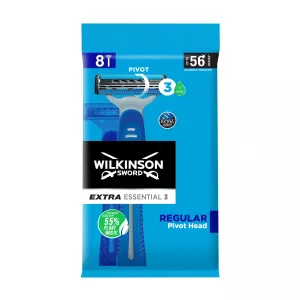 Dao cạo dùng một lần Pivot Extra Essential 3 X8 thông thường - Wilkinson