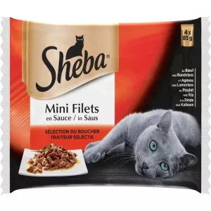 ミートキャットフード 4x85g - SHEBA