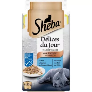 Fischgelee-Katzenmehl 6x50g - SHEBA