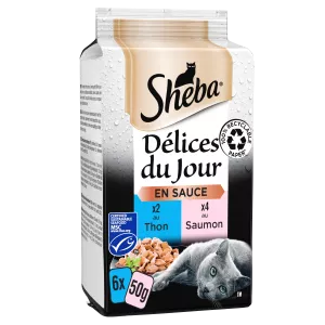 Sheba Scht Mcs Pois Chat 6x50g