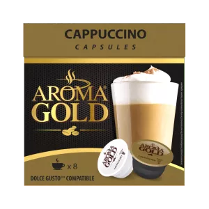 कैप्पुकिनो कॉफी संगत डोल्से गुस्टो एक्स (8 + 8) - Aroma Gold