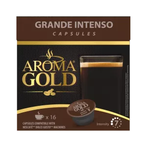 Large Intense Coffee Compatible Dolce Gusto X 16 - Aroma Gold