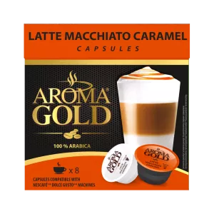 Café Latte Caramell  Compatible Dolce Gusto X (8 + 8) - Aroma Gold