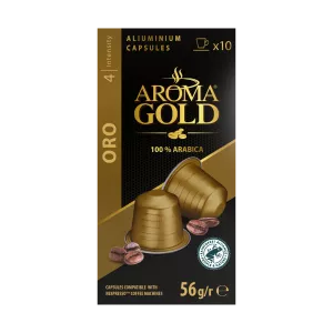कैफ़े ओरो संगत नेस्प्रेस्सो एक्स 10. (तीव्रता 4) - Aroma Gold