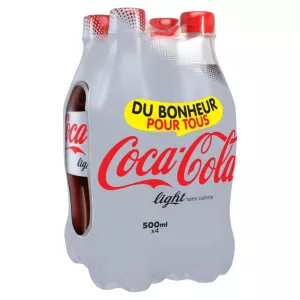 Soda gazeuse 4x50cl - COCA COLA Light