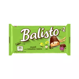 ألواح شوكولاتة بكريمة الحليب والبندق والزبيب ×10 18.5 جرام - BALISTO
