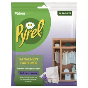 Scented bags freshness lavender wardrobe x24 - Pyrel