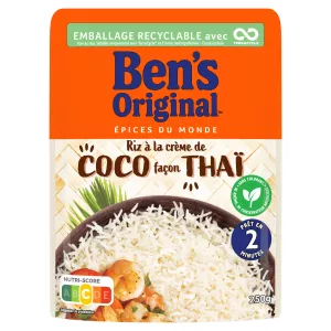 Riz à La Crème de Coco Façon Thaï, 250g - BEN'S Original