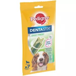 دينتاستيكس أعواد طازجة للكلاب المتوسطة الحجم ×7 أعواد 180 جم - PEDIGREE