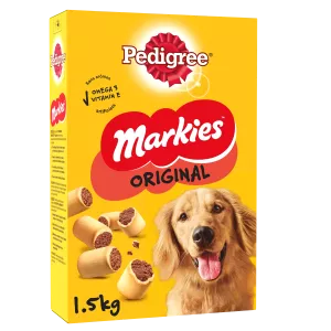 Markies Original gefüllte Kekse zur Belohnung für ausgewachsene Hunde, 1,5 kg - Pedigree
